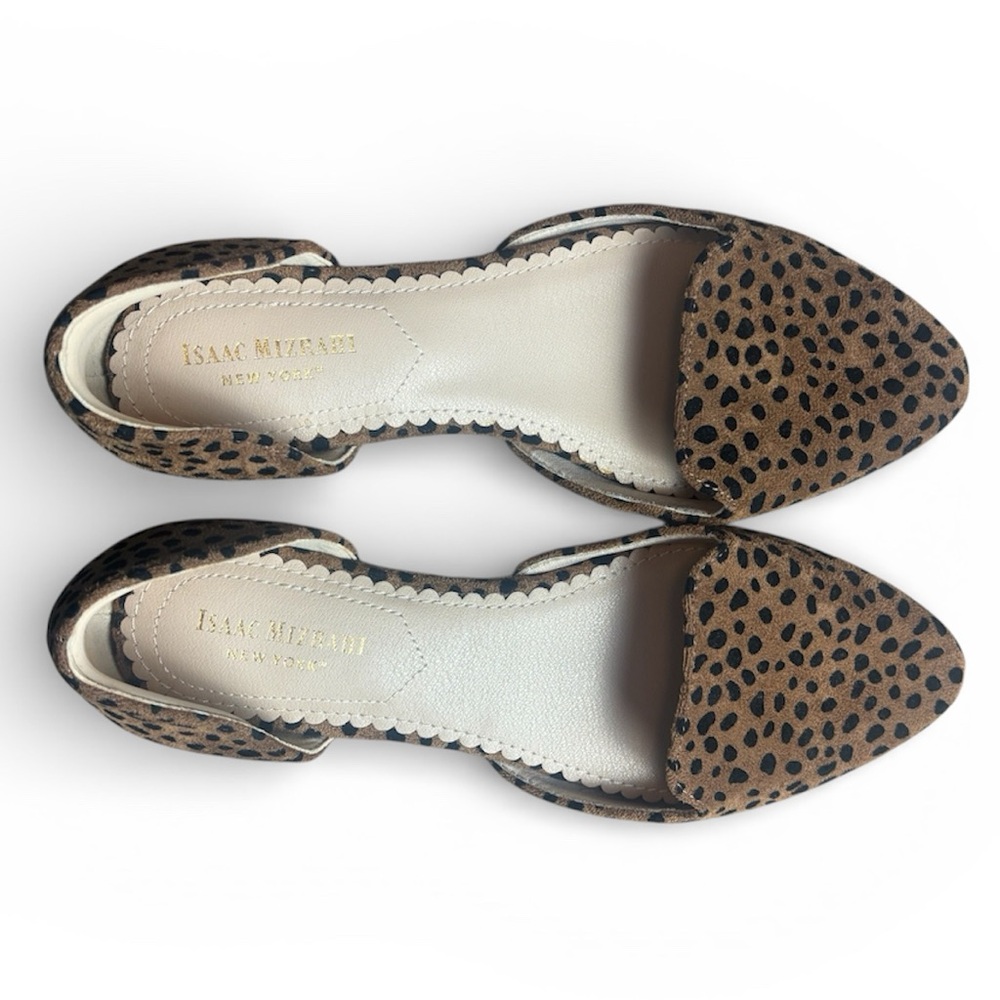 Isaac Mizrahi New York Women's Brown Leopard Spots Flats Sz 6 - Picture 7 of 7